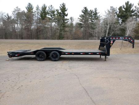 Used 2020 PJ TRAILERS H7 Gooseneck 102" x 24' Equipment Trailer