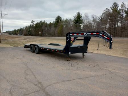 Used 2020 PJ TRAILERS H7 Gooseneck 102" x 24' Equipment Trailer