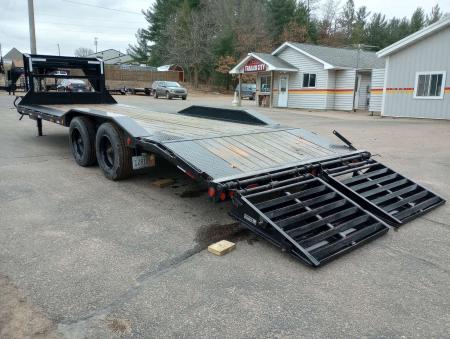 Used 2020 PJ TRAILERS H7 Gooseneck 102" x 24' Equipment Trailer