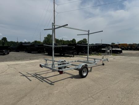 New 2026 AMO 82x18 Skidsteer Equipment Trailer