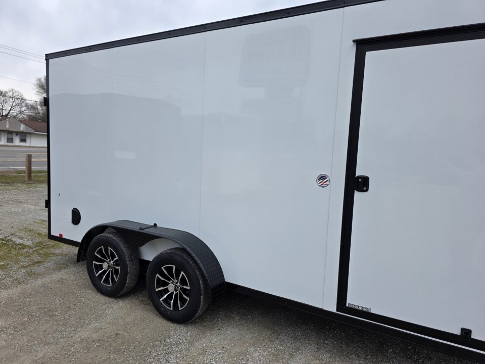New 2026 Formula Trailers 7x16 7' INSIDE 080 SCREWLESS BLACKOUT DRINGS ALUM WHEELS SXS UTV GOLFCART Cargo / Enclosed Trailer