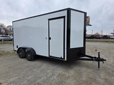 New 2026 Formula Trailers 7x16 7' INSIDE 080 SCREWLESS BLACKOUT DRINGS ALUM WHEELS SXS UTV GOLFCART Cargo / Enclosed Trailer