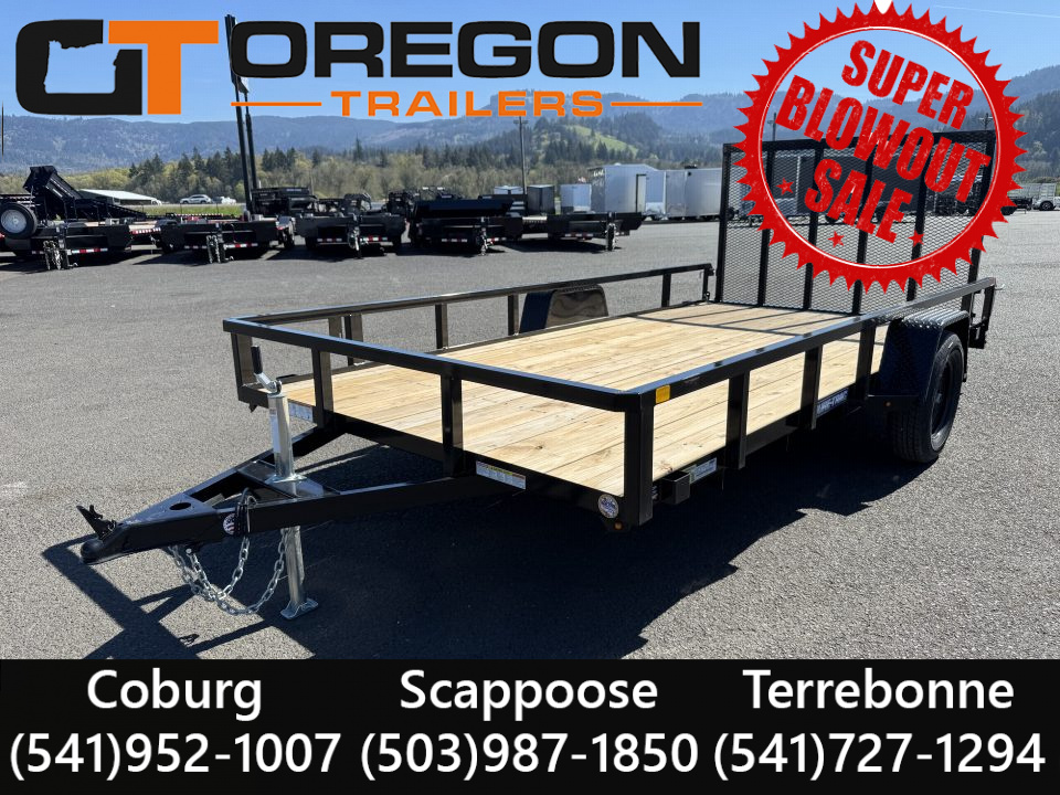 New 2025 Sure-Trac 7x14 Tube Top Utility Trailer 3K GVWR