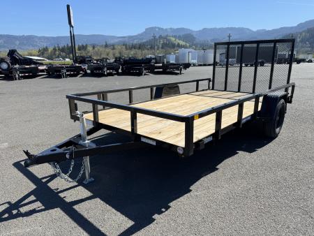 New 2025 Sure-Trac 7x14 Tube Top Utility Trailer 3K GVWR