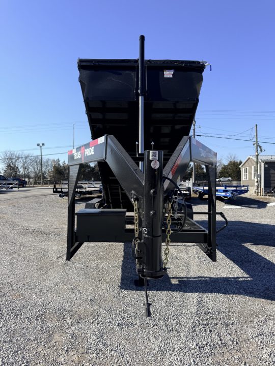 New 2026 Texas Pride Trailers 7X16 (3FT WALLS) GOOSENECK DUMP TRAILER 16K GVWR Dump Trailer