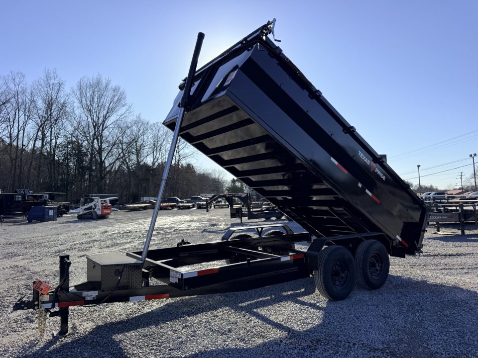 New 2026 Texas Pride Trailers 7X16 (3FT WALLS) 16k GVWR Dump Trailer