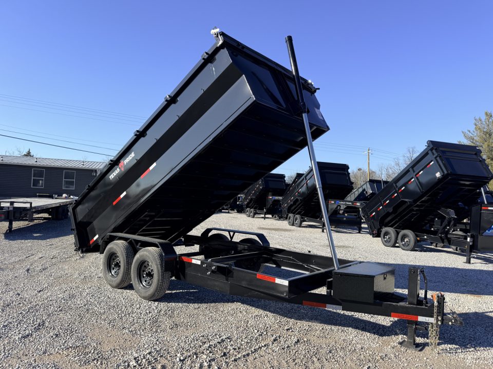 New 2026 Texas Pride Trailers 7X16 (3FT WALLS) 16k GVWR Dump Trailer
