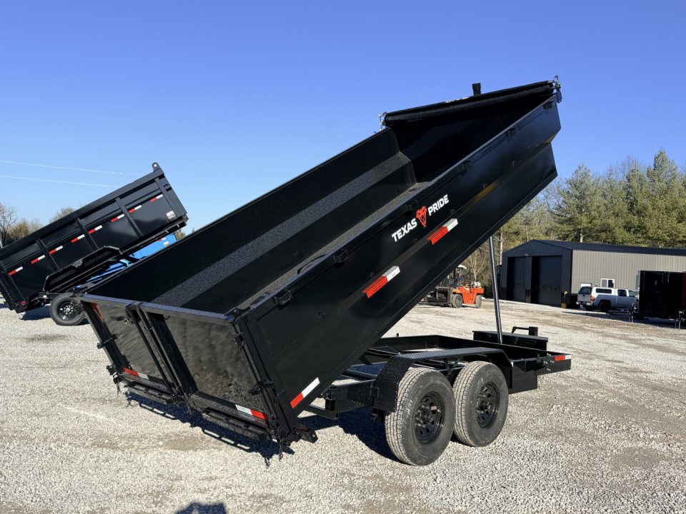 New 2026 Texas Pride Trailers 7X16 (3FT WALLS) 16k GVWR Dump Trailer