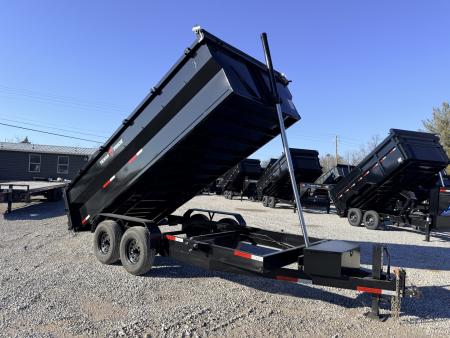 New 2026 Texas Pride Trailers 7X16 (3FT WALLS) 16k GVWR Dump Trailer