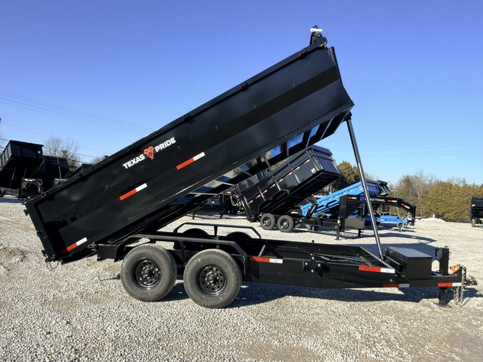 New 2026 Texas Pride Trailers 7X16 (3FT WALLS) 16k GVWR Dump Trailer
