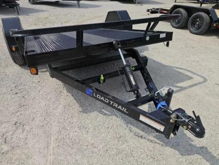 New 2026 Load Trail 77" x 12' Single Axle Scissor Hauler 7K GVWR TILT DECK LOW PROFILE Tilt Trailer
