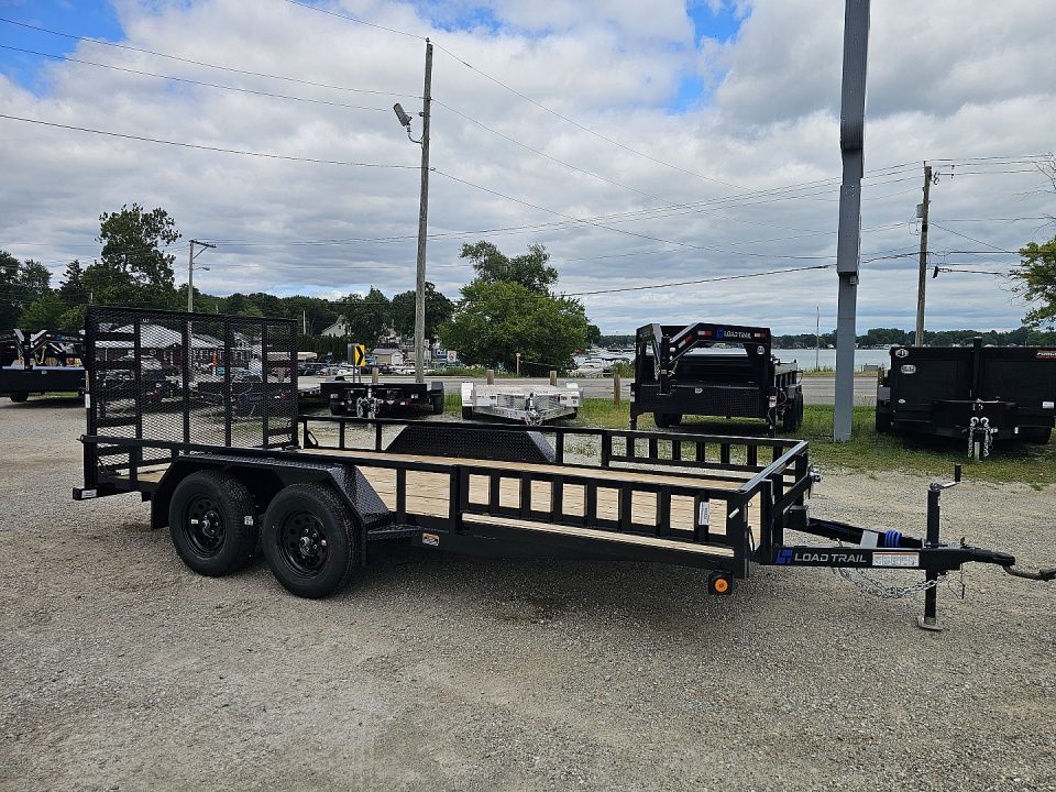 New 2026 Load Trail 83 X 16 TANDEM AXLE UTILITY TRAILER SIDE LOAD RAMPS Utility Trailer