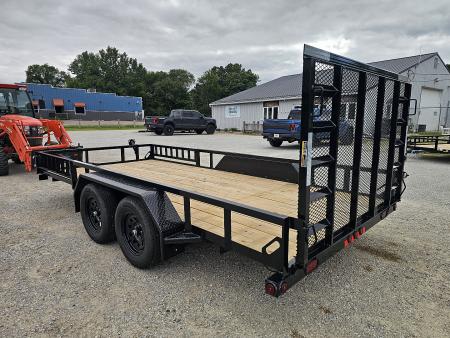 New 2026 Load Trail 83 X 16 TANDEM AXLE UTILITY TRAILER SIDE LOAD RAMPS Utility Trailer