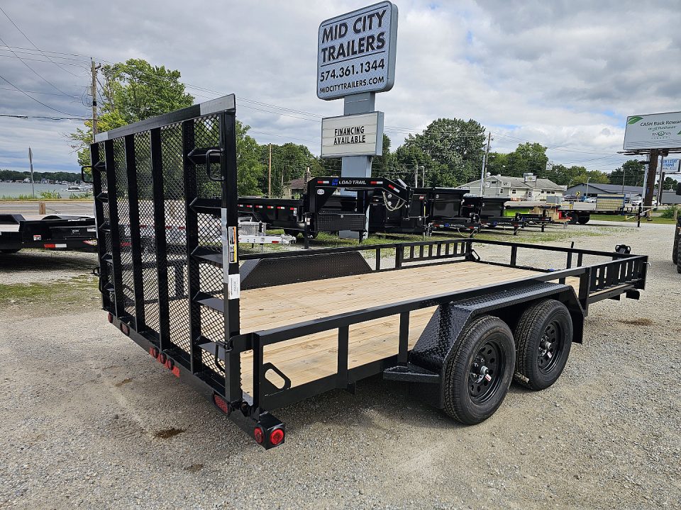 New 2026 Load Trail 83 X 16 TANDEM AXLE UTILITY TRAILER SIDE LOAD RAMPS Utility Trailer