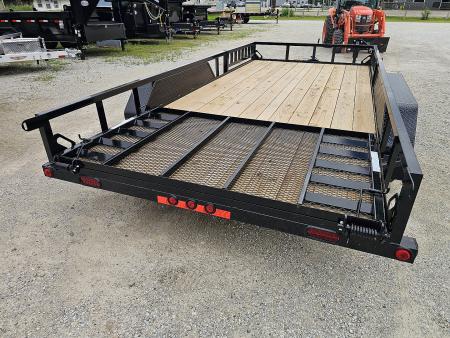 New 2026 Load Trail 83 X 16 TANDEM AXLE UTILITY TRAILER SIDE LOAD RAMPS Utility Trailer