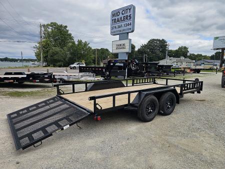 New 2026 Load Trail 83 X 16 TANDEM AXLE UTILITY TRAILER SIDE LOAD RAMPS Utility Trailer