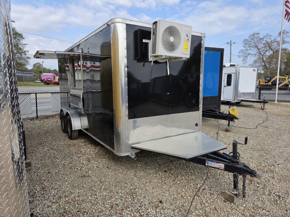 New USED 2024 South Georgia Cargo Trailers 7x16 TA 7k Concession Trailer Cargo / Enclosed Trailer