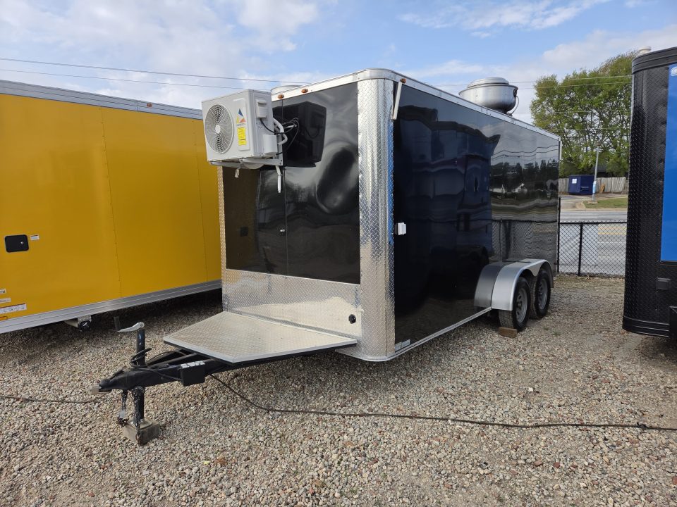 New USED 2024 South Georgia Cargo Trailers 7x16 TA 7k Concession Trailer Cargo / Enclosed Trailer