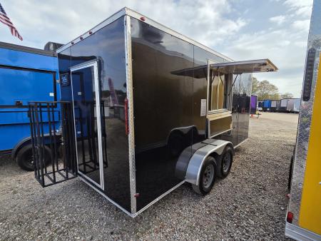 New USED 2024 South Georgia Cargo Trailers 7x16 TA 7k Concession Trailer Cargo / Enclosed Trailer