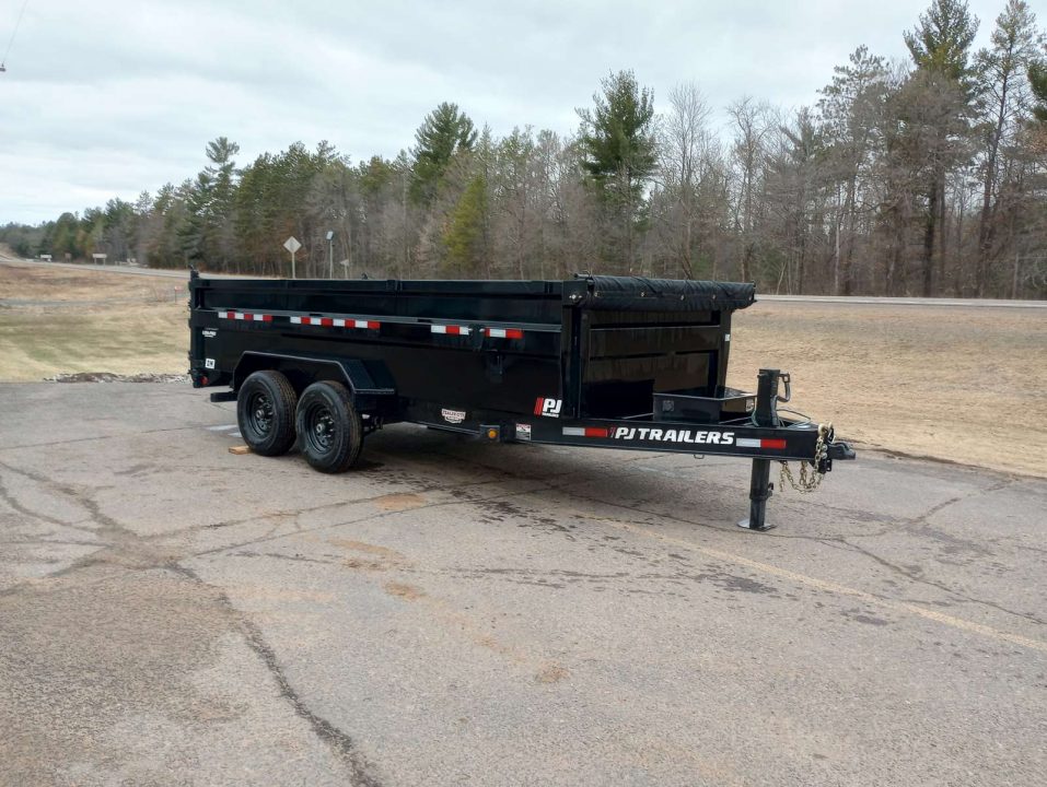 Used 2024 PJ Trailers 83" x 16' DM Dump Trailer