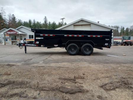 Used 2024 PJ Trailers 83" x 16' DM Dump Trailer