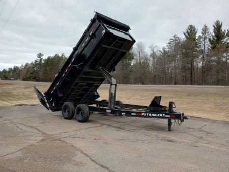 Used 2024 PJ Trailers 83" x 16' DM Dump Trailer