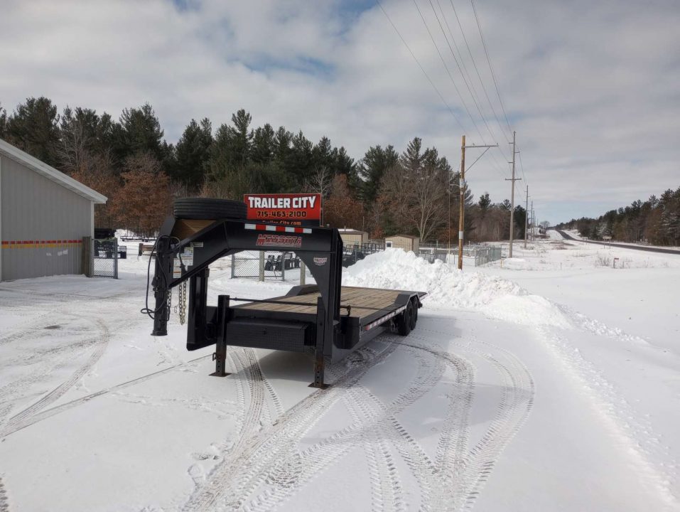 Used 2024 Midsota TBWB-26 Gooseneck Tilt Trailer