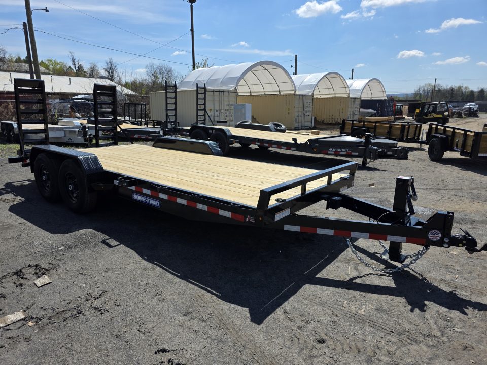 New 2026 Sure-Trac 7X18 14K - KNEE RAMPS Equipment Trailer