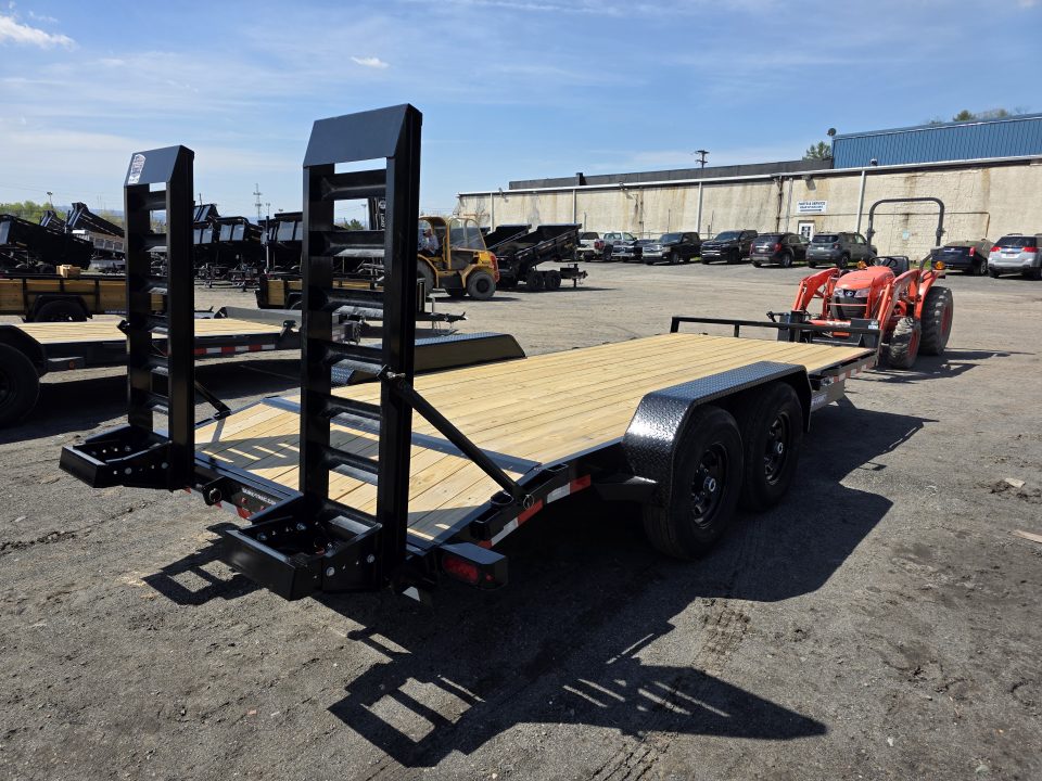 New 2026 Sure-Trac 7X18 14K - KNEE RAMPS Equipment Trailer