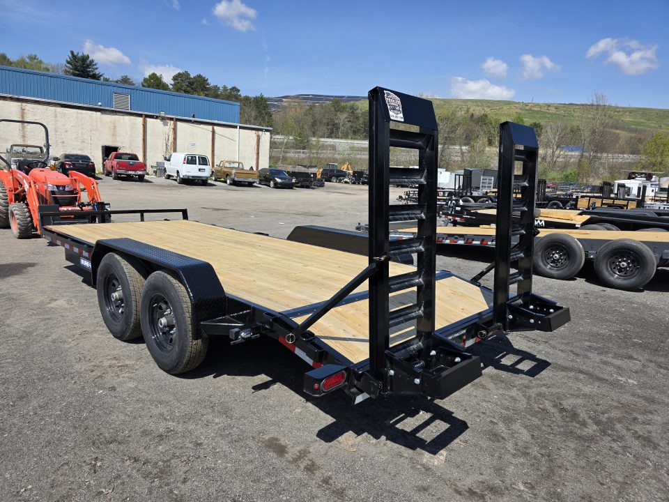 New 2026 Sure-Trac 7X18 14K - KNEE RAMPS Equipment Trailer