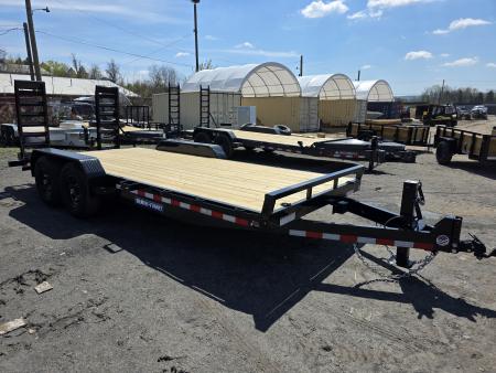 New 2026 Sure-Trac 7X18 14K - KNEE RAMPS Equipment Trailer