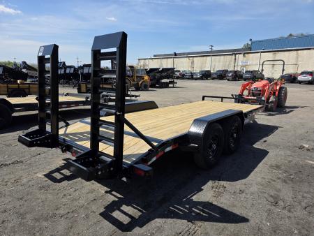 New 2026 Sure-Trac 7X18 14K - KNEE RAMPS Equipment Trailer