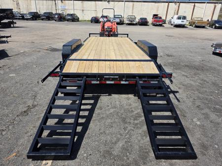 New 2026 Sure-Trac 7X18 14K - KNEE RAMPS Equipment Trailer