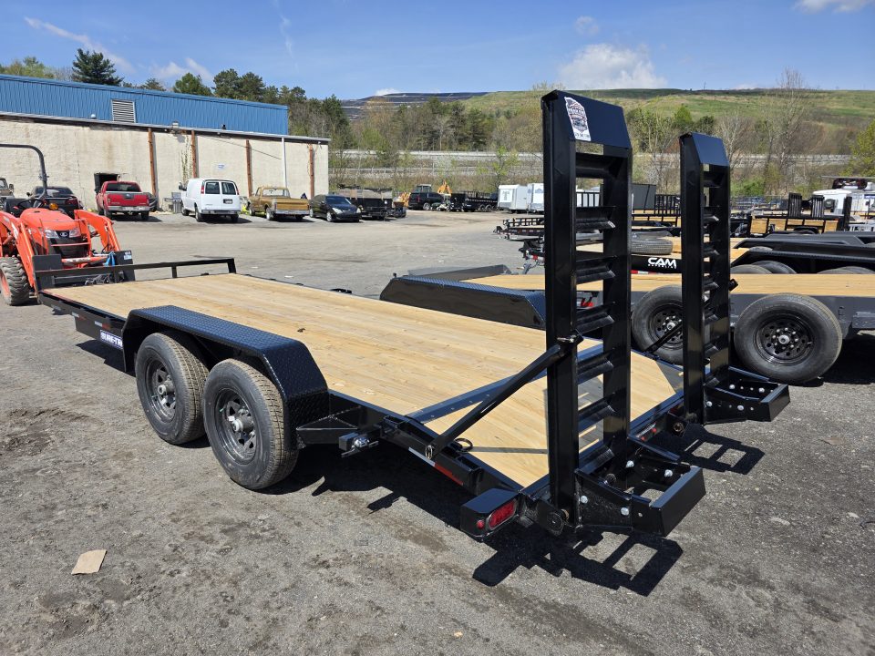 New 2026 Sure-Trac 7X18 10K - KNEE RAMPS Equipment Trailer