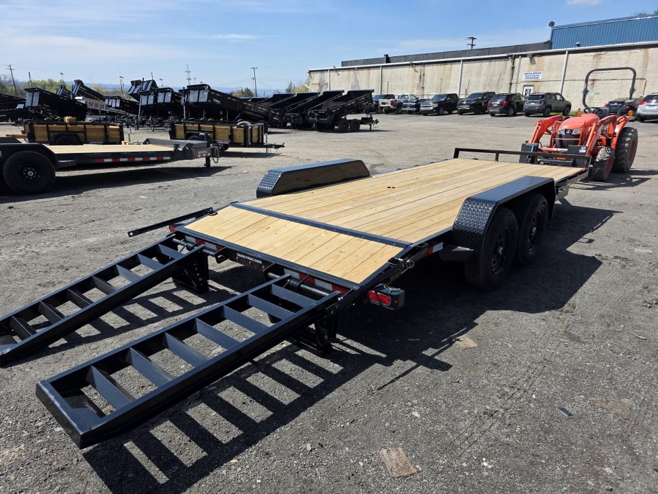 New 2026 Sure-Trac 7X18 10K - KNEE RAMPS Equipment Trailer