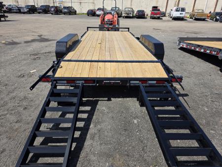 New 2026 Sure-Trac 7X18 10K - KNEE RAMPS Equipment Trailer