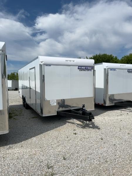 New 2026 Sure-Trac 8.5 x 24 Contractor Pro Enclosed Bullnose Cargo Trailer, 14K