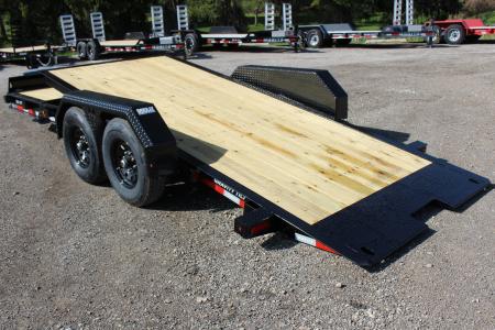 New 2026 Moritz 7' x 16' + 4' Low Pro - Gravity Tilt - Tilt Trailer - 14000# GVW