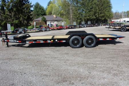 New 2026 Moritz 7' x 16' + 6' Low Pro - Gravity Tilt - Tilt Trailer - 16000# GVW