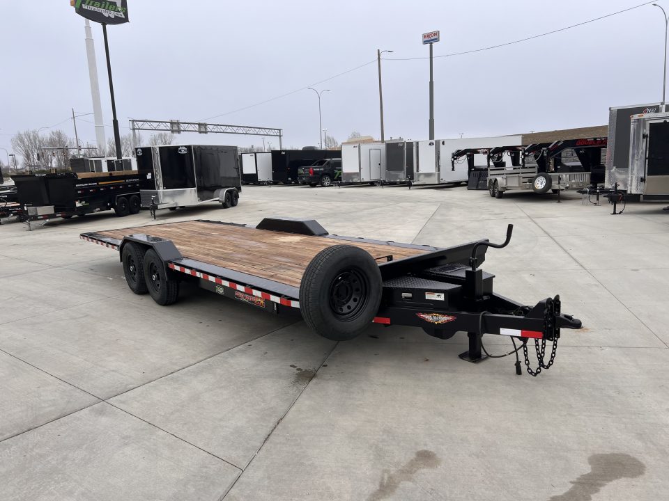 Used USED 2025 H&H Speedloader 24’ POWER TILT, Key fob Remote, Drive Over Fender flatbed EXTRA WIDE 102” 2-7000 lb axles = 14K