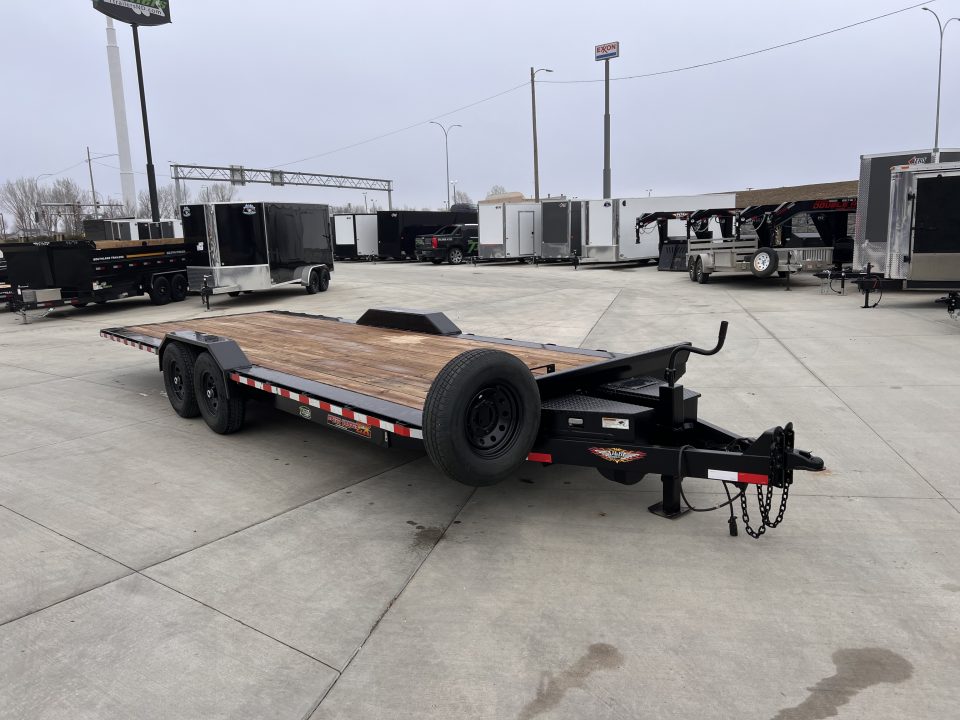 Used USED 2025 H&H Speedloader 24’ POWER TILT, Key fob Remote, Drive Over Fender flatbed EXTRA WIDE 102” 2-7000 lb axles = 14K