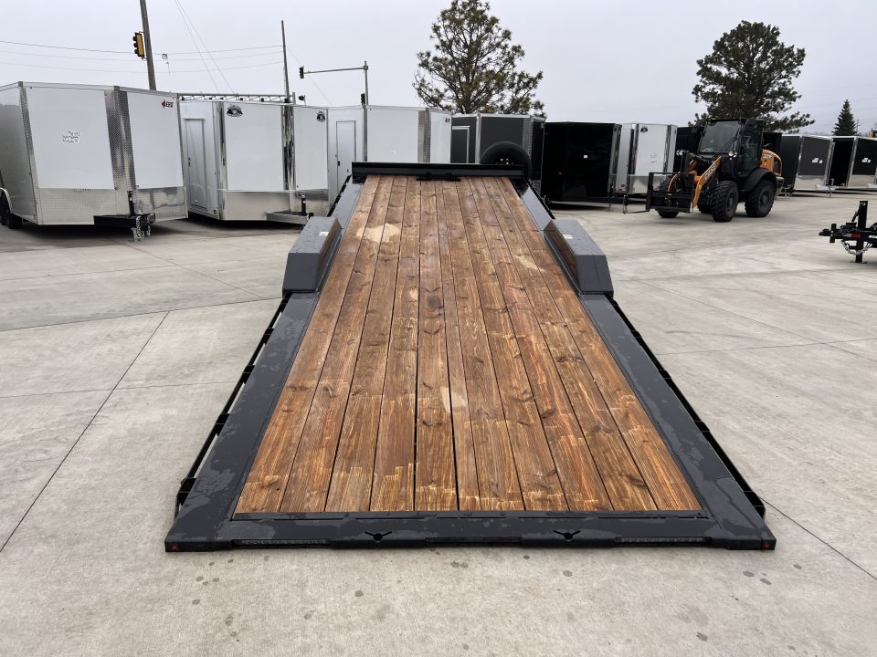 Used USED 2025 H&H Speedloader 24’ POWER TILT, Key fob Remote, Drive Over Fender flatbed EXTRA WIDE 102” 2-7000 lb axles = 14K