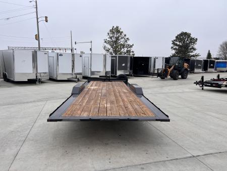Used USED 2025 H&H Speedloader 24’ POWER TILT, Key fob Remote, Drive Over Fender flatbed EXTRA WIDE 102” 2-7000 lb axles = 14K