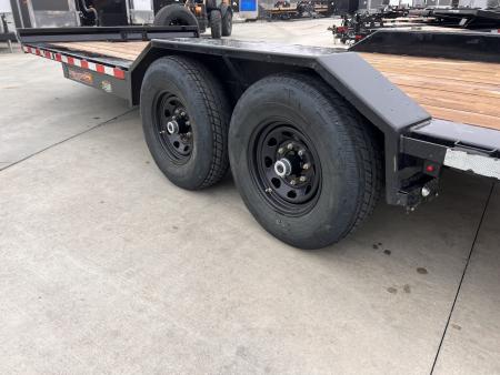 Used USED 2025 H&H Speedloader 24’ POWER TILT, Key fob Remote, Drive Over Fender flatbed EXTRA WIDE 102” 2-7000 lb axles = 14K