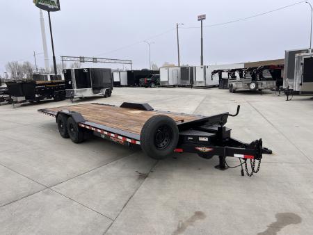 Used USED 2025 H&H Speedloader 24’ POWER TILT, Key fob Remote, Drive Over Fender flatbed EXTRA WIDE 102” 2-7000 lb axles = 14K