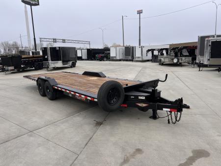 Used USED 2025 H&H Speedloader 24’ POWER TILT, Key fob Remote, Drive Over Fender flatbed EXTRA WIDE 102” 2-7000 lb axles = 14K