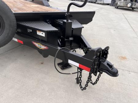 Used USED 2025 H&H Speedloader 24’ POWER TILT, Key fob Remote, Drive Over Fender flatbed EXTRA WIDE 102” 2-7000 lb axles = 14K