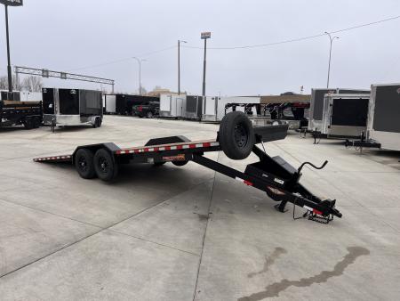 Used USED 2025 H&H Speedloader 24’ POWER TILT, Key fob Remote, Drive Over Fender flatbed EXTRA WIDE 102” 2-7000 lb axles = 14K