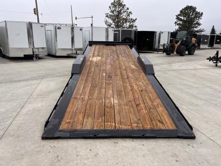 Used USED 2025 H&H Speedloader 24’ POWER TILT, Key fob Remote, Drive Over Fender flatbed EXTRA WIDE 102” 2-7000 lb axles = 14K