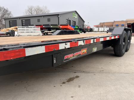 Used USED 2025 H&H Speedloader 24’ POWER TILT, Key fob Remote, Drive Over Fender flatbed EXTRA WIDE 102” 2-7000 lb axles = 14K